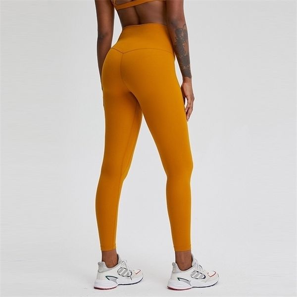 

nwt women high waist printed color yoga naked-feel squat proof leggings tummy control workout running pants 4 way stretch tight, Black
