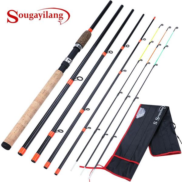 

sougayilang cork handle feeder spinning fishing rod 3.0m l m h power travel de pesca carp pole boat rods