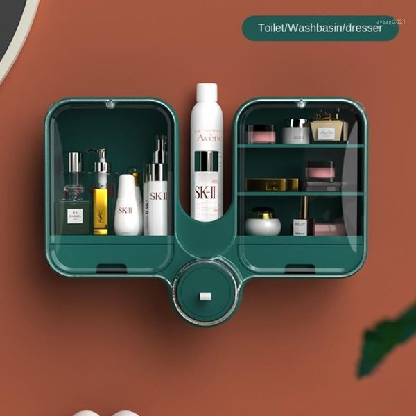 

punch-wash table rack wall-mounted cosmetics bathroom storage bottles & jars