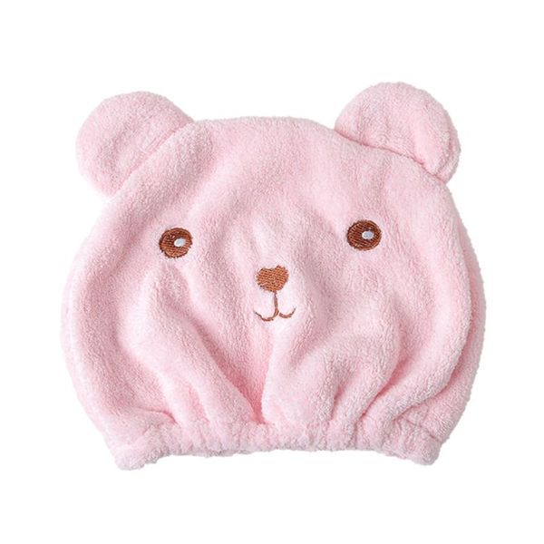 

animal cartoon dry hair hat shower caps elastic bathing cap salon quickly towel for an