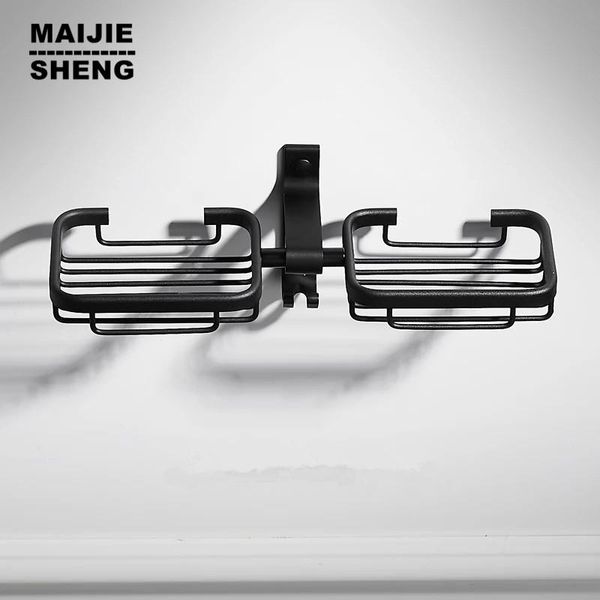 

soap dishes black bathroom double holder shelf dish hardware accessories