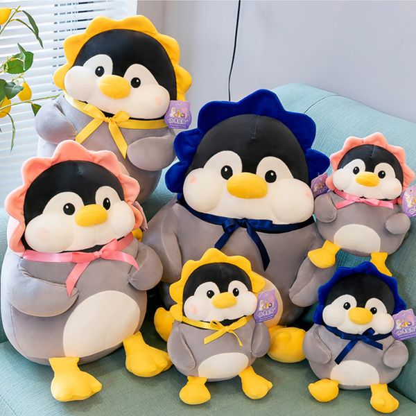 

creative new product cartoon haha penguin cross-border plush toy aquarium doll company event gift