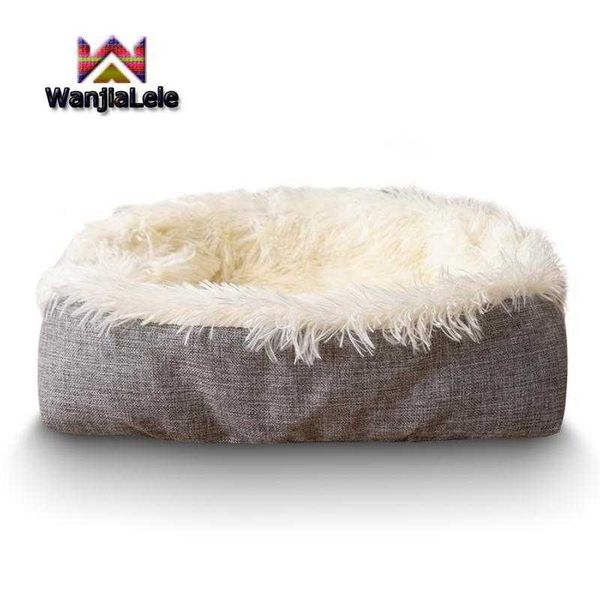 

kennels & pens pet dog beds soft comfortable cat sleeping mats plush winter warm pets nest puppy sofa cushion portable foldable washable ken