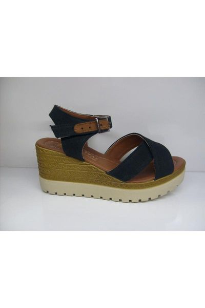 

sandals season filler gusset bottom, Black