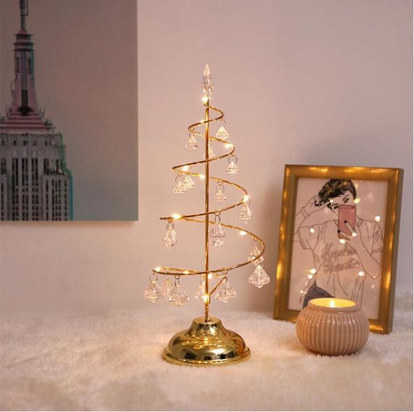 

strings 2021 warm light cold holiday navidad christmas decorations for home crystal tree table lamp decorative