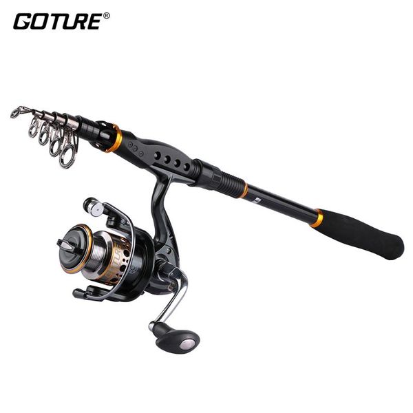 

goture fishing reel and rod combo 2.1m-3.6m 7bb 2000-4000 spinning coil set