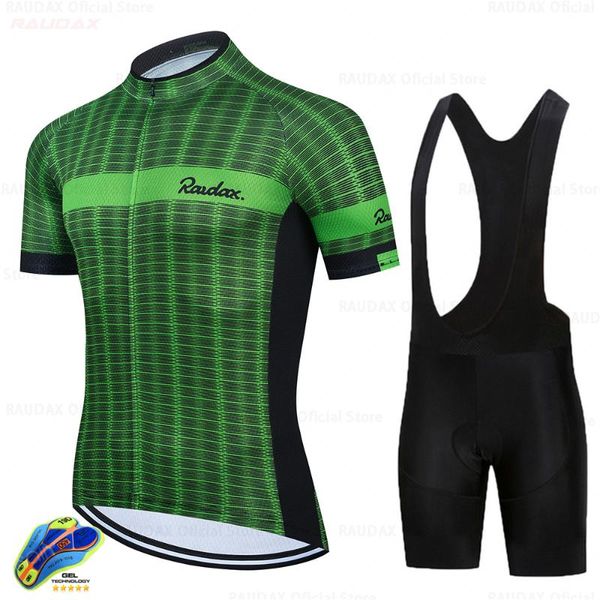 

raudax team summer cycling jersey set breathable racing sport bicycle clothing mens short bike uniform sets, Black;blue