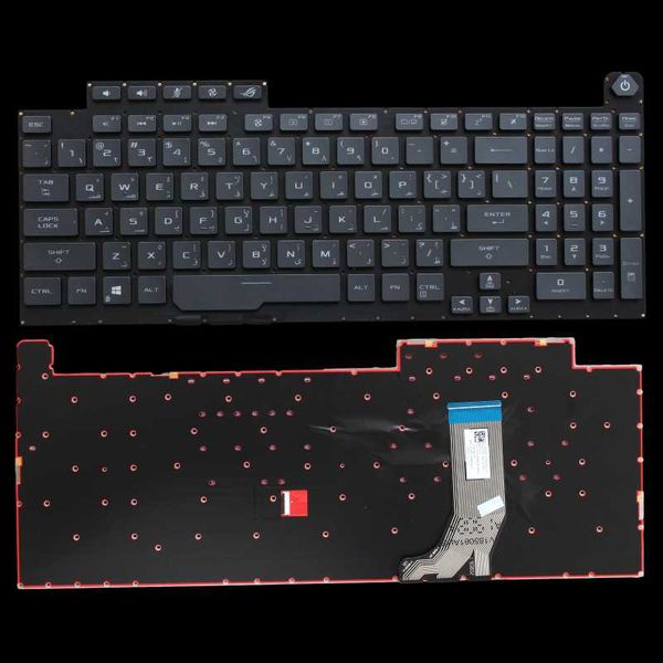 

arabic backlit keyboard lapfor asus rog g731 gt g731g replacement keyboards