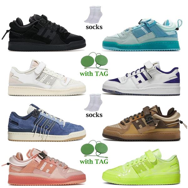 

new designer forum low x women bad bunny shoes back to school pink easter egg buckle brown white orbit grey platform suns skate mens luxury