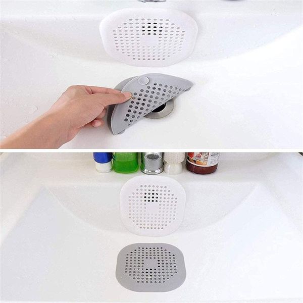 

other bath & toilet supplies square cover silicone hair plug with suction cup for bathroom kitchen suitable shower plugs