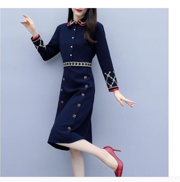 

casual dresses 2021 spring and autumn summer long sleeve women's dress, Black;gray