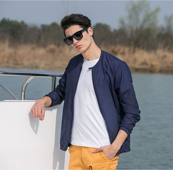 

men's jackets summer sun protection clothing men jacket ultra light breathable waterproof sunscreen zhbg, Black;brown
