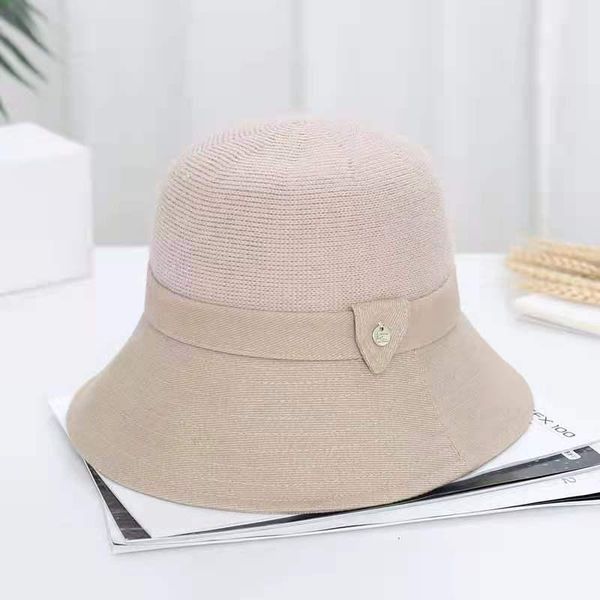 

wide brim hats 2021 bucket autumn winter hat for women cashmere retro solid basin, Blue;gray