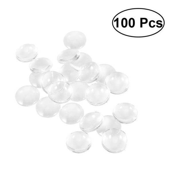 

wall stickers 100pcs 25mm clear transparent glass round tiles dome cabochons for cameo pendant jewlery making