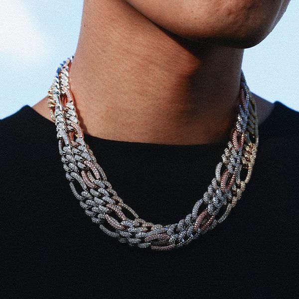 

earrings & necklace 10mm hip hop miami cuban choker punk big thick chain women chunky statement link jewelry, Silver