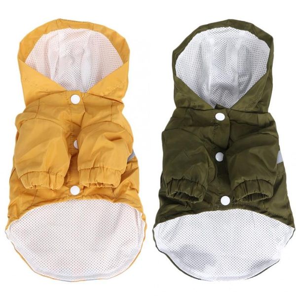 

dog apparel large raincoat clothes waterproof rain jumpsuit for big medium small dogs outdoor pet clothing coat