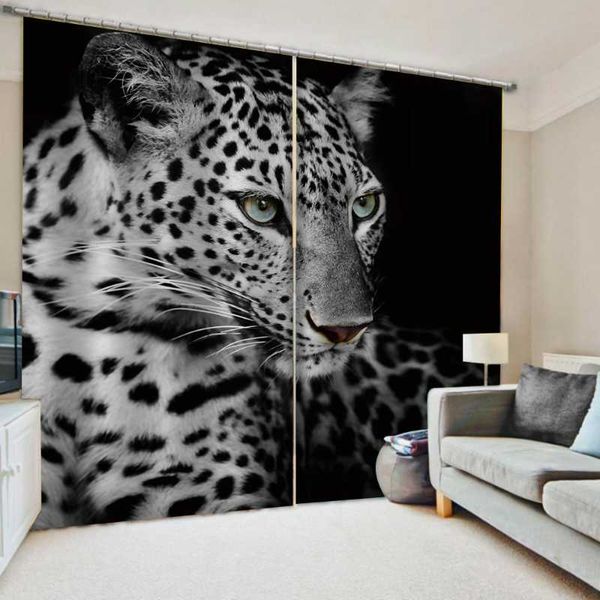 

fashion tiger curtains 3d window for living room office bedroom custom size cortina stereoscopic curtain & drapes
