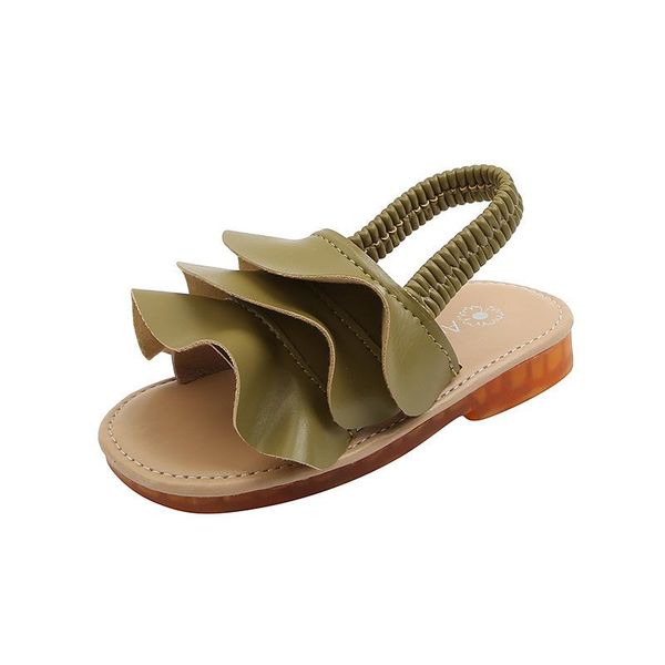 

brand summer girls sandals children sneakers little baby shoes light leisure breathable beach slippers 21-30, Black;red
