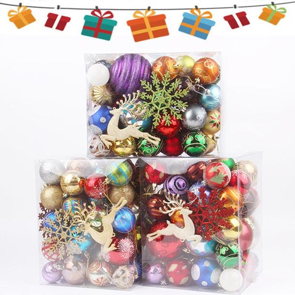 

party decoration christmas tree decorations, bright matte plastic balls, pendants, 60-70 barrels
