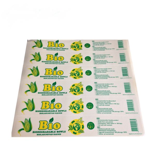 

waterproof logo sticker custom printed adhesive label for packaging