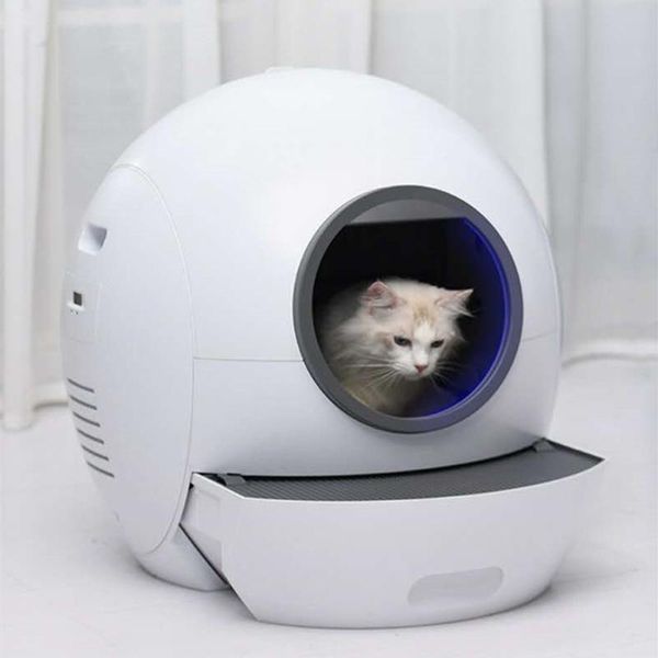 

other cat supplies automatic self clean litter box fully closed feces machine deodorant bedpan toilet uv sterilization shovel