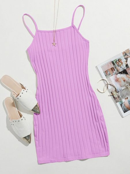 

ribbed cami bodycon mini dress w4sa#, Black;gray