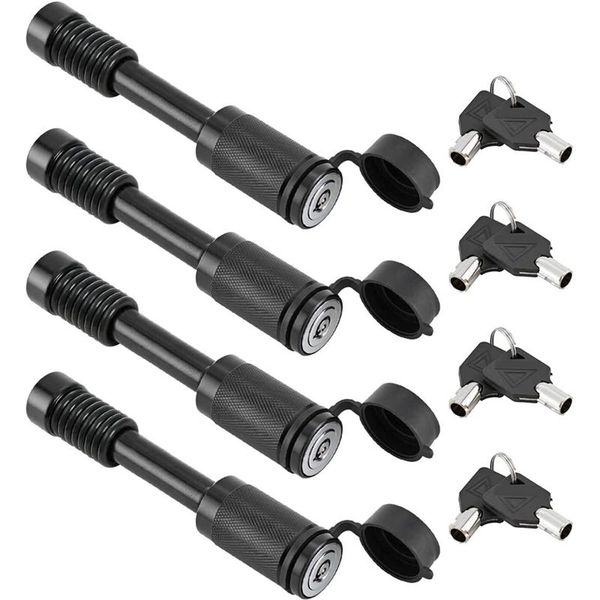 

parts trailer hitch receiver lock pin, black lock, suitable for cl iii hitch, trailer, truck, car, (pack of 4)