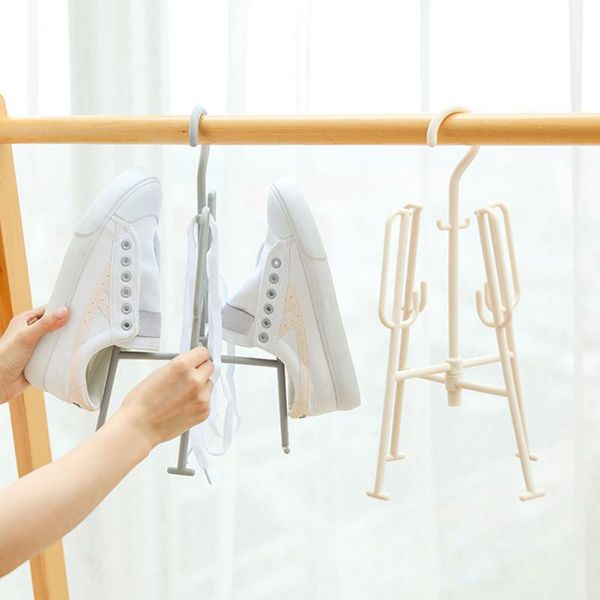 

clothing & wardrobe storage wind-proof shoes hanging hook multi-function shelf shoe hanger balcony drying rack stand home holder racks