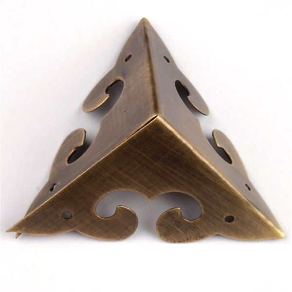 

craft tools 2pc 45*45mm luggage wooden case jewelry box corners brackets decor corner antique protector for furniture triangle rattan carved