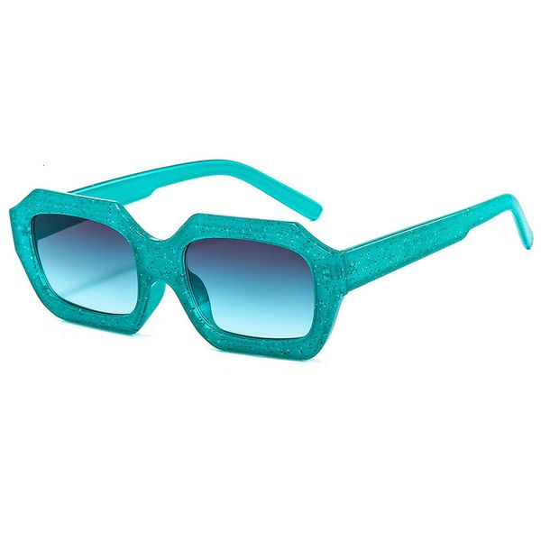 

designer sunglasses 2021 fashion irregular rectangle popular colorful gradient eyewear women men square sun glasses shades uv400, White;black