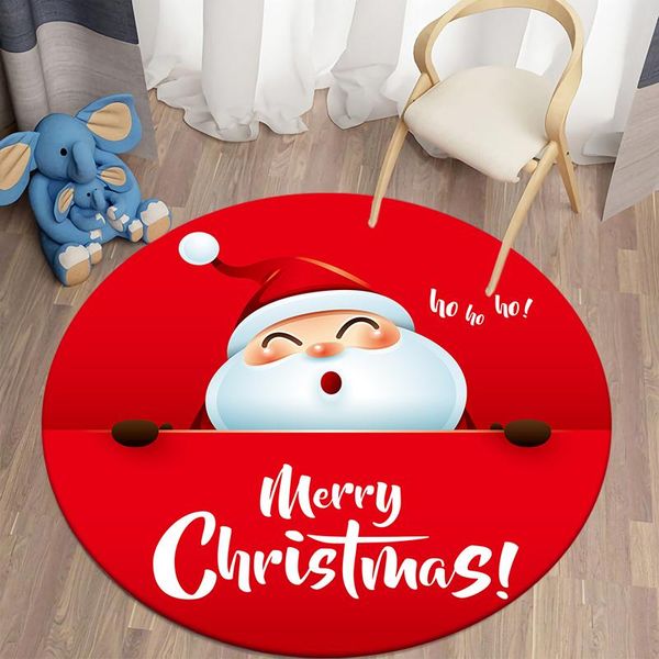 

carpets christmas round carpet santa claus area rugs kitchen bedroom living room children's kids play mat decor