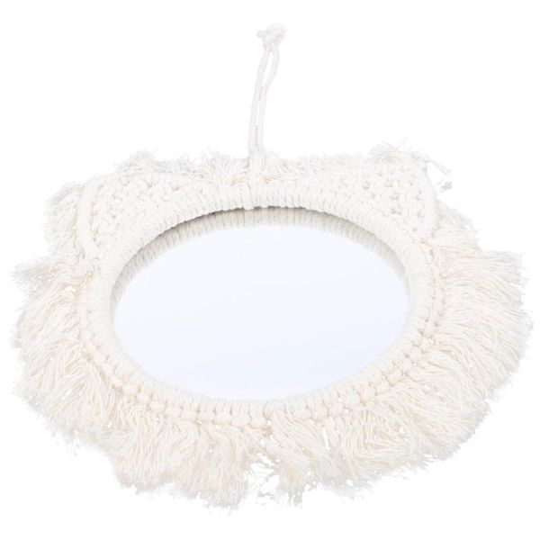 

mirrors 1pc unique mirror indoor wall hanging decor weaving style decorative