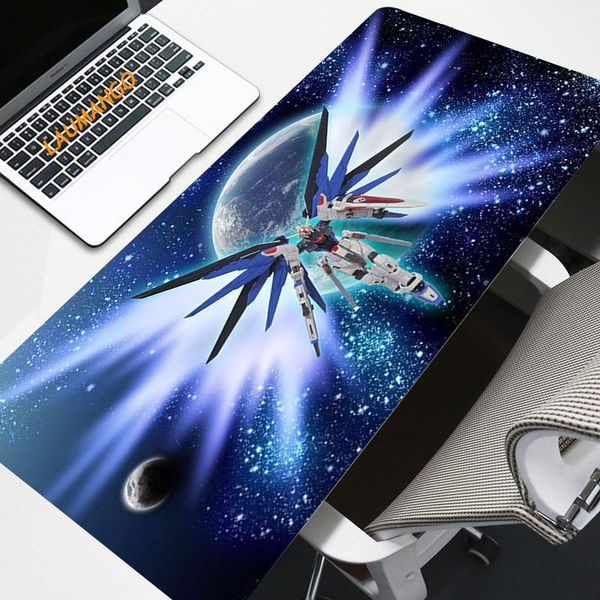 

mouse pads & wrist rests gundam gaming pad 90x40 computer gamer mousepad large game rubber no-slip mat anime big mause for mini pc laptop