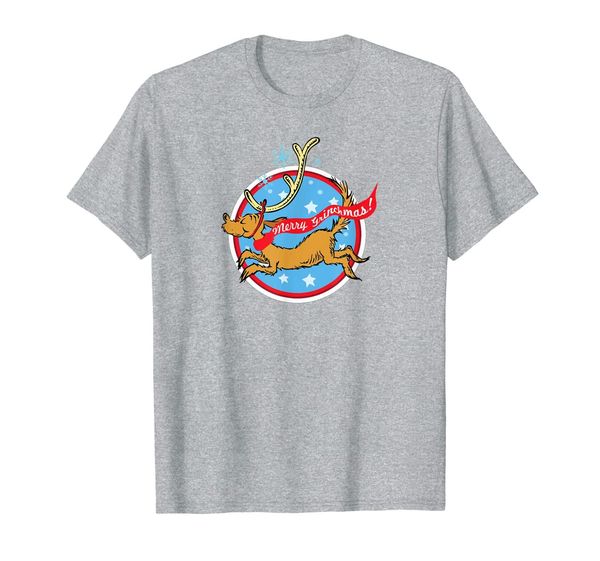 

dr. seuss max merry grinchmas t-shirt, White;black