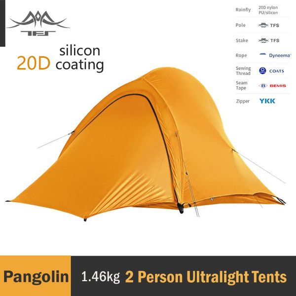 

lightweight camping and backpacking tent 1 2 3 person ultralight camp equipment nylon upgrade man travel winter tents shelters