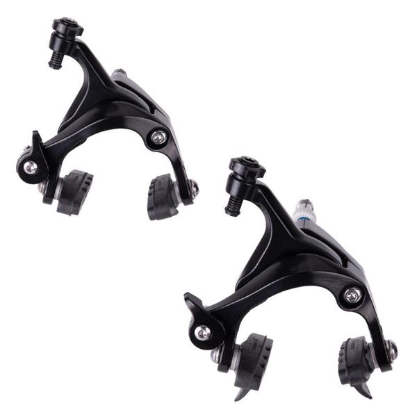 

bike brakes 2 pcs durable cycling brake caliper front rear accessories aluminum alloy handheld tool threaded c type detachable bicycle