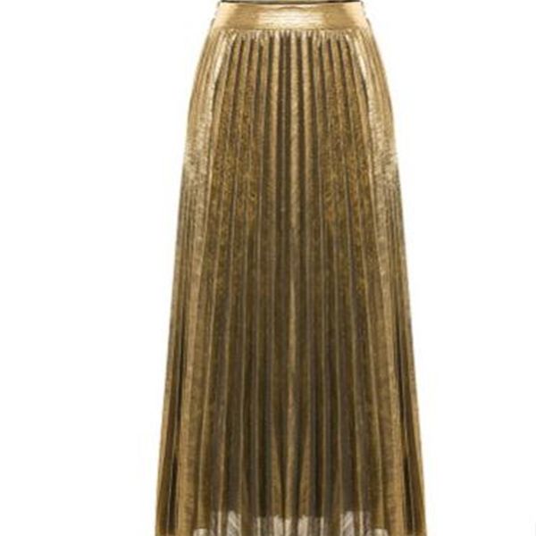 

skirts arrival womens pleated elastic long spring and autumn glitter female sequined party skirt saias s/2xl j2688 rn9n, Black