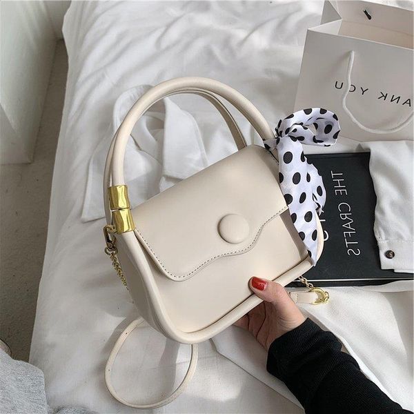 

bag new female fashion handbag design 2021 square shoulder messenger small texture cross-border silk scarf trendy blqkh