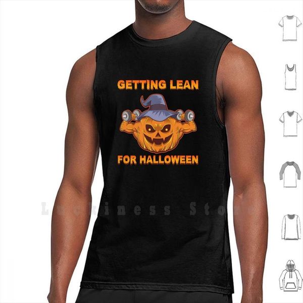 

funny halloween workout. gym for halloween. tank vest 100% cotton, White;black