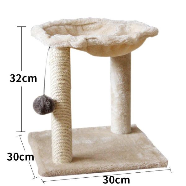 

cat beds & furniture tree tower perch climbing frame scratching sisal post toy grinding pet supplies