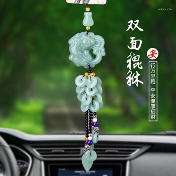 

car pendant out of the buddha and into safe chinese style high-end interior pixiu rearview mirror1