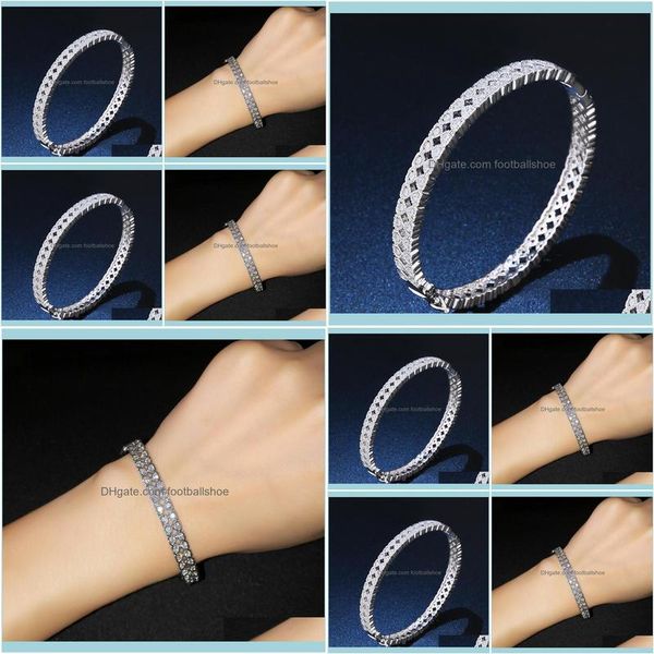 

bangle bracelets jewelrydesigners selling fashion personality exaggeration copper plated real gold zircon exquisite micro inlaid bracelet br, Black