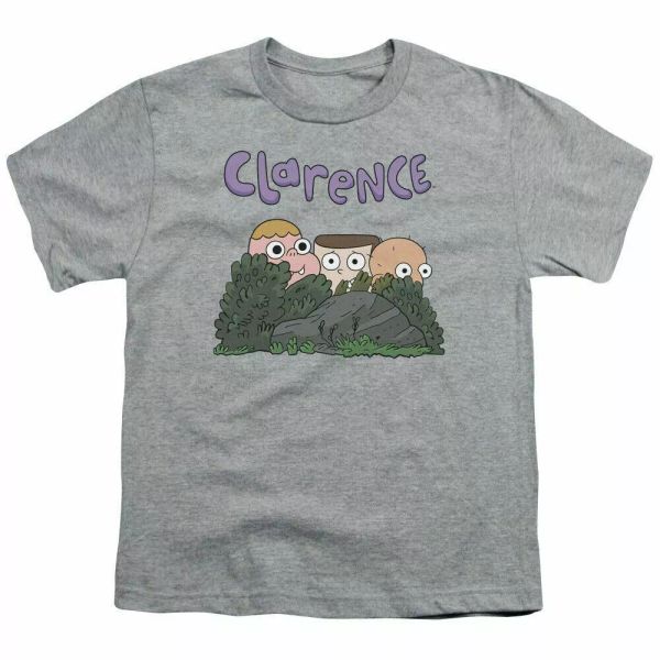 

Clarence Whoo Kids Youth T Shirt Licensed Jeff Sumo Cartoon Tee Sport Gray, White;black