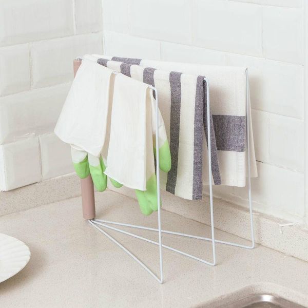 

towel racks kitchen shelves, perforation-tableair-drying racks, mini-floor foldable receptacle rag hangers