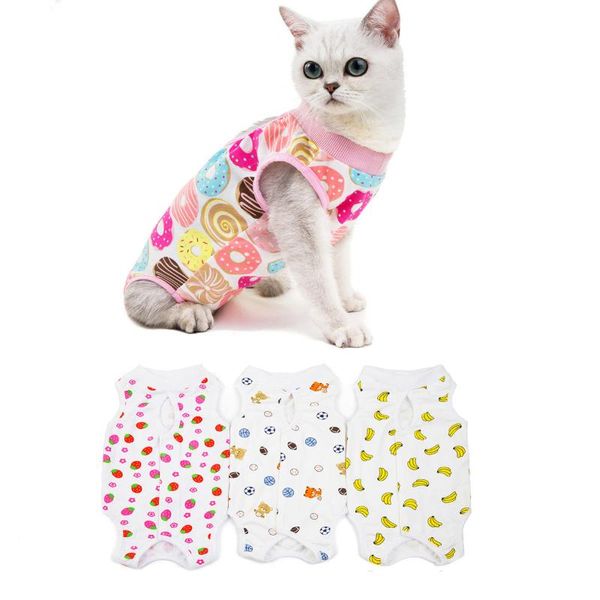 

cat clothes breathable and anti-licking thin four-legged pet cats dogs posrative costumes