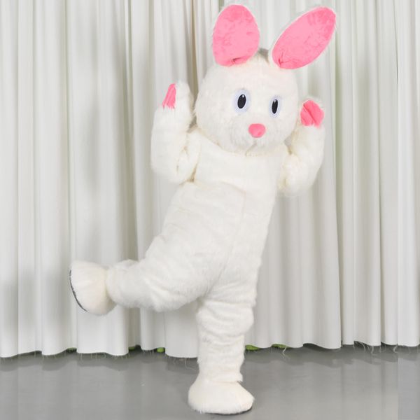 

mascot costumes furry rabbit halloween easter costume fancy mascot jumpsuit large event acting costume, Red;yellow