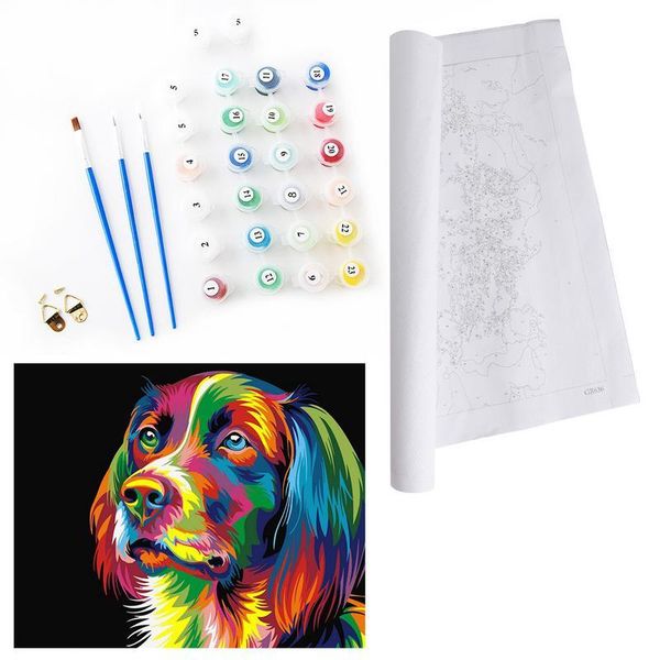 

paintings art dogs animals diy oil painting by numbers kits acrylic paint on canvas handpainted for home decoration 40x50cm