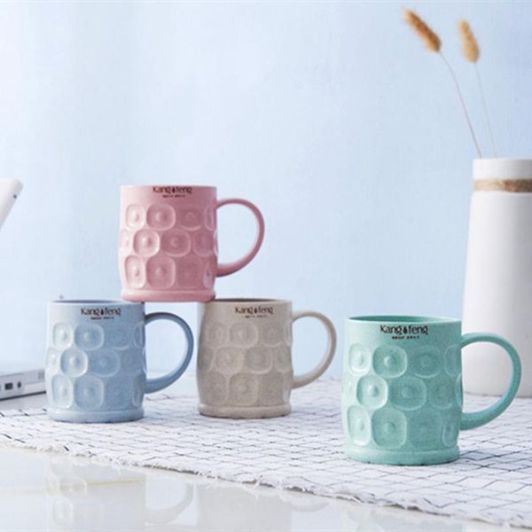 

water bottles coffee bottle 4 color wheat rod 150ml cups parent-child gift plastlc matieral cup