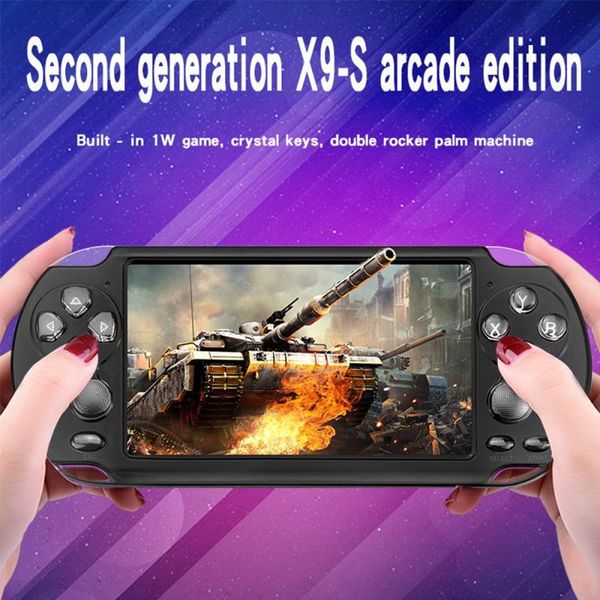 

built-in 10,000 games, 8gb 5.1 inch handheld game players player video fm camera portable console accessories