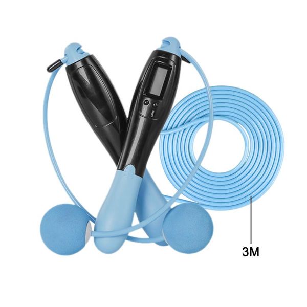 

smart jump rope with digital counter crossrope fitness sport skipping ropes anti-slip hand grip and lcd screen
